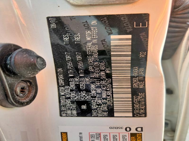 55377236 :رقم المزاد ، JTEZU5JR8J5167163 vin ، 2018 Toyota 4runner مزاد بيع