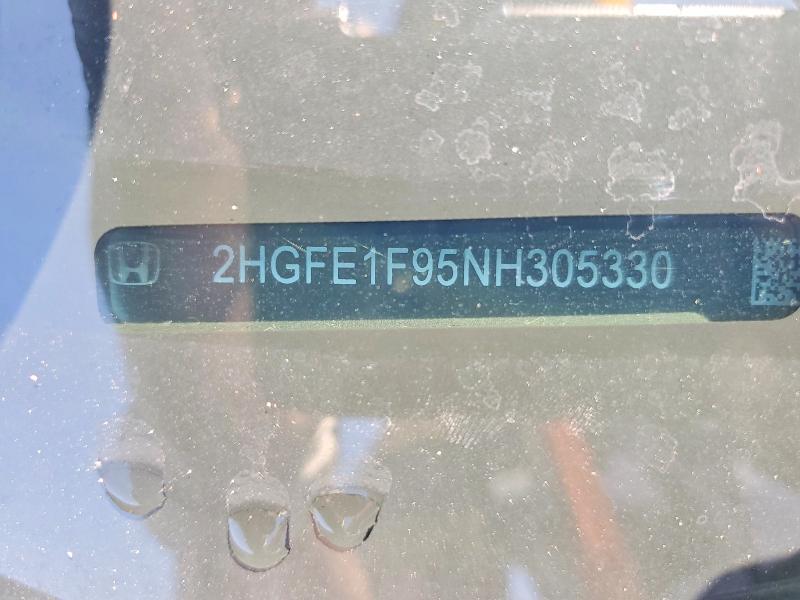 Продажа на аукционе авто 2022 Honda Civic, vin: 2HGFE1F95NH305330, номер лота: 54908866