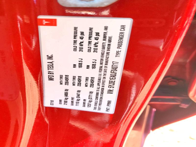 Продажа на аукционе авто 2018 Tesla Model 3, vin: 5YJ3E1EA0JF040717, номер лота: 55595136