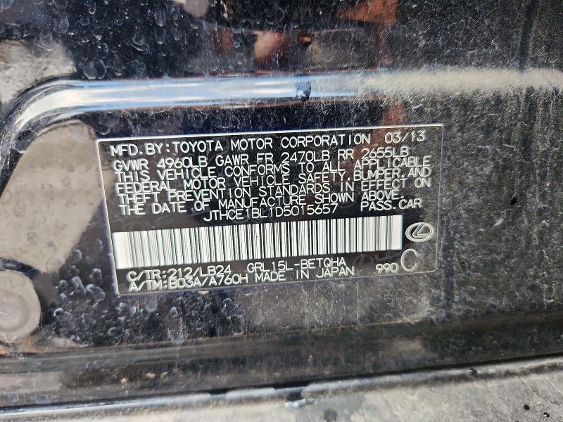 Продажа на аукционе авто 2013 Lexus Gs, vin: JTHCE1BL1D5015657, номер лота: 56664976