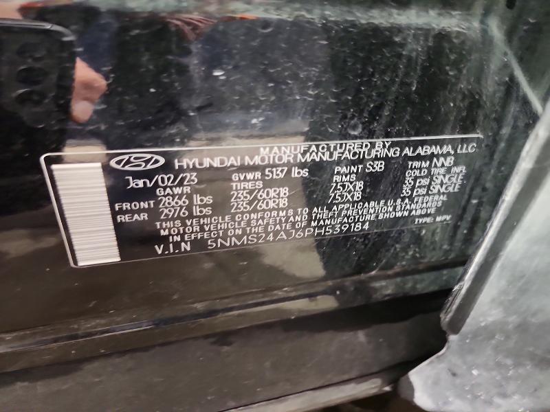 55844536 :رقم المزاد ، 5NMS24AJ6PH539184 vin ، 2023 Hyundai Santa Fe مزاد بيع
