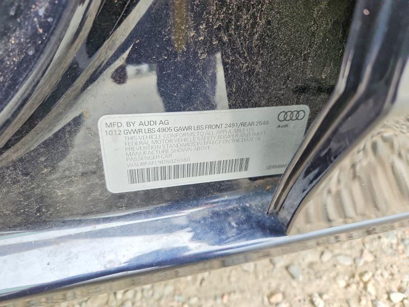 57644816 :رقم المزاد ، WAUBFAFL9DN025550 vin ، 2013 Audi A4 مزاد بيع