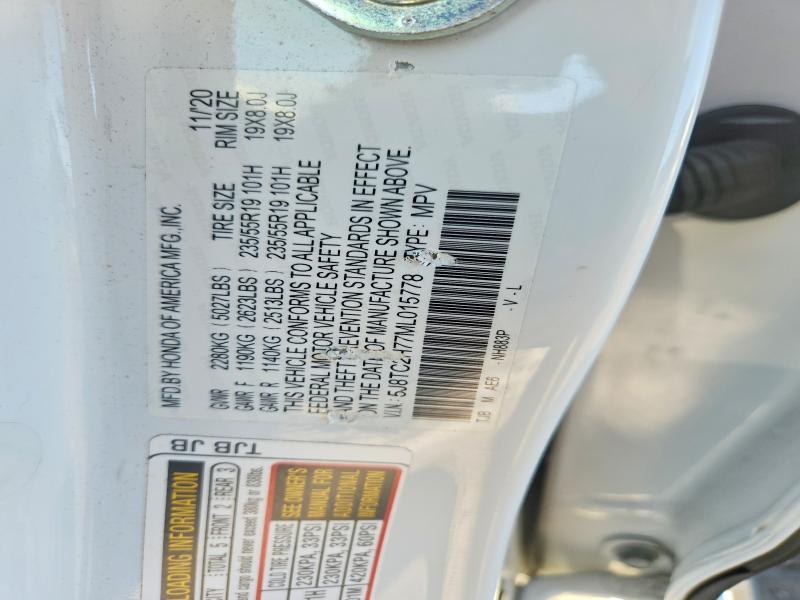 Продажа на аукционе авто 2021 Acura Rdx, vin: 5J8TC2H77ML015778, номер лота: 57904546
