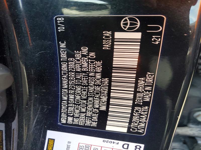 Продаж на аукціоні авто 2019 Toyota C-hr, vin: NMTKHMBX4KR076404, номер лоту: 55316926