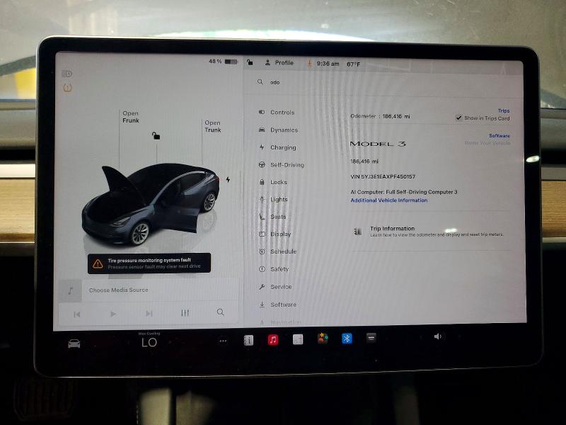 Продажа на аукционе авто 2023 Tesla Model 3, vin: 5YJ3E1EAXPF450157, номер лота: 55599786