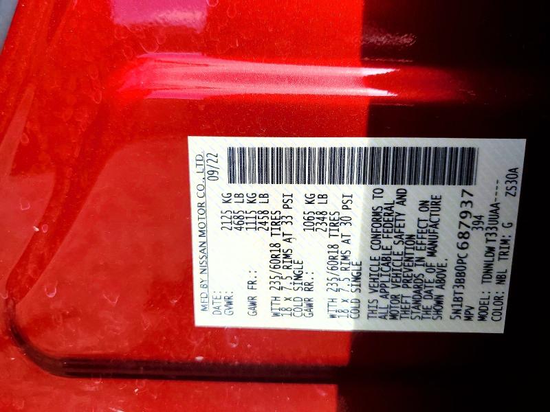 Aukcja sprzedaży 2023 Nissan Rogue, vin: 5N1BT3BB0PC687937, numer aukcji: 58236516