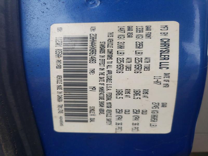 2008 Dodge Grand Caravan მანქანა იყიდება აუქციონზე, vin: 2D8HN44HX8R614083, აუქციონის ნომერი: 55565956