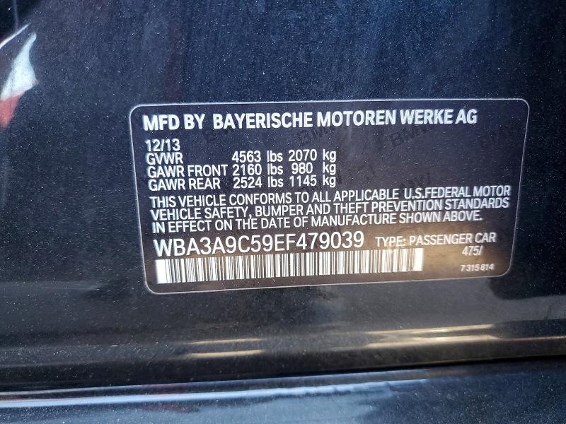 Aukcja sprzedaży 2014 Bmw 335, vin: WBA3A9C59EF479039, numer aukcji: 56707646