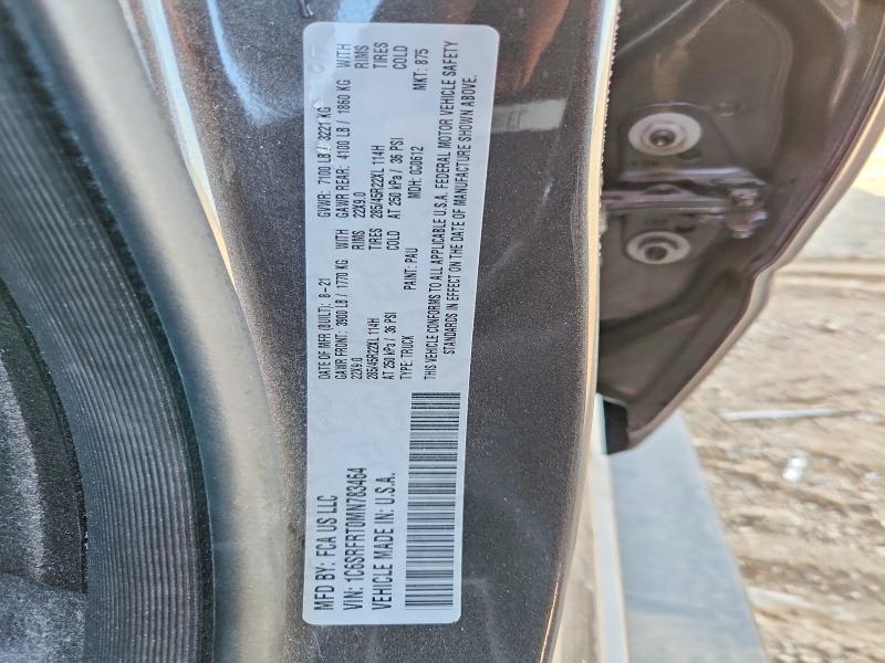 Продаж на аукціоні авто 2021 Ram 1500, vin: 1C6SRFRT0MN783464, номер лоту: 55597216
