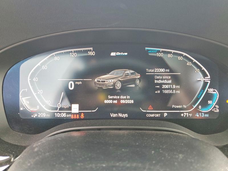 85454505 :رقم المزاد ، WBAJA9C03LCD41087 vin ، 2020 Bmw 530e مزاد بيع