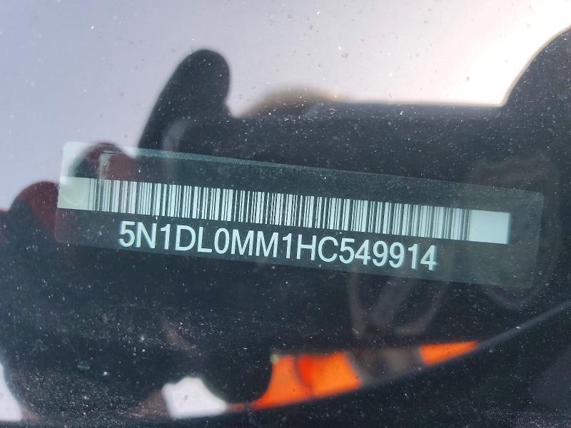 Aukcja sprzedaży 2017 Infiniti Qx60, vin: 5N1DL0MM1HC549914, numer aukcji: 55806006