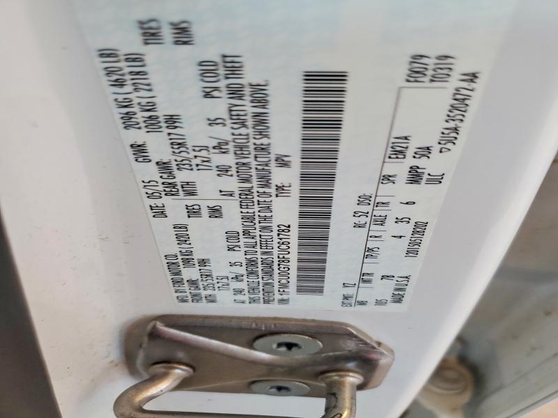 Продаж на аукціоні авто 2015 Ford Escape, vin: 1FMCU0G78FUC61782, номер лоту: 57557886