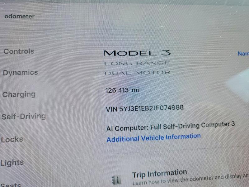 Продажа на аукционе авто 2018 Tesla Model 3, vin: 5YJ3E1EB2JF074988, номер лота: 57343426