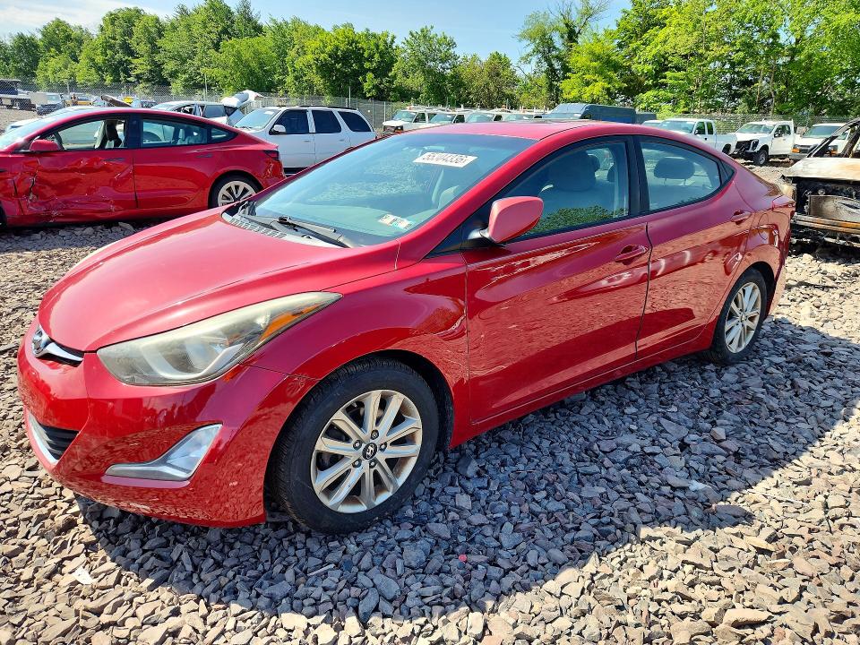 2016 Hyundai Elantra მანქანა იყიდება აუქციონზე, vin: KMHDH4AE6GU528166, აუქციონის ნომერი: 55304336