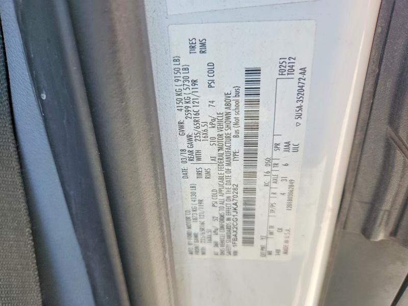 Продажа на аукционе авто 2018 Ford Transit, vin: 1FBAX2CG1JKA70282, номер лота: 57225576