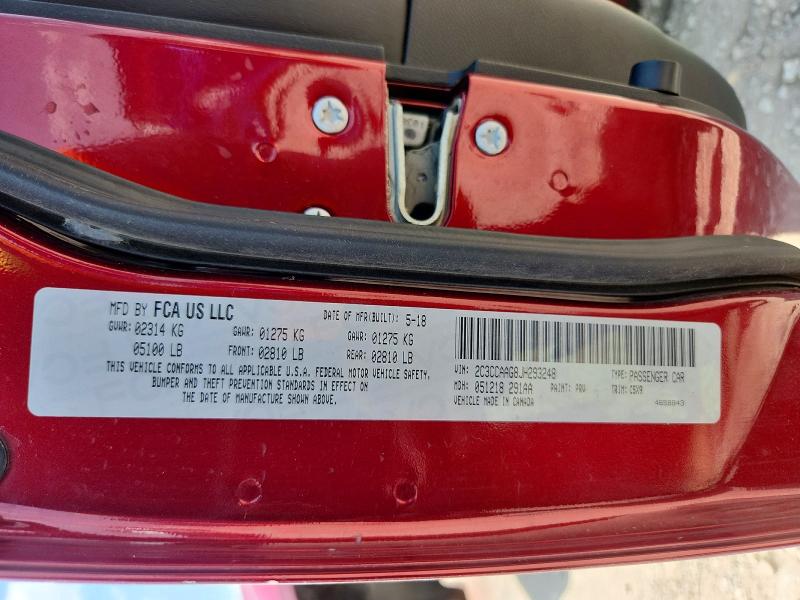 Aukcja sprzedaży 2018 Chrysler 300, vin: 2C3CCAAG8JH293248, numer aukcji: 57640906