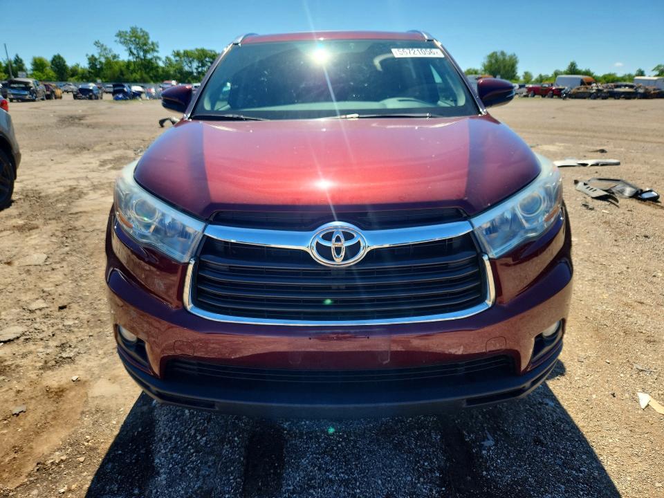 2015 Toyota Highlander მანქანა იყიდება აუქციონზე, vin: 5TDJKRFH9FS152753, აუქციონის ნომერი: 56721056