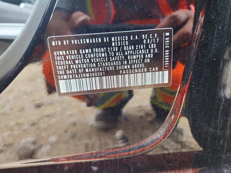Aukcja sprzedaży 2017 Volkswagen Jetta, vin: 3VW2B7AJ2HM360301, numer aukcji: 57386506