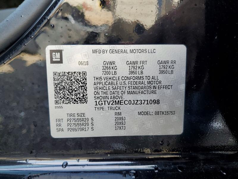 Продажа на аукционе авто 2018 Gmc Sierra, vin: 1GTV2MEC0JZ371098, номер лота: 57931786