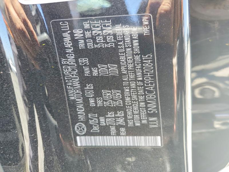 57880516 :رقم المزاد ، 5NMJBCAE9PH208415 vin ، 2023 Hyundai Tucson مزاد بيع