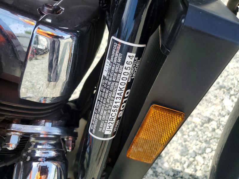 2010 Honda Vt750 მანქანა იყიდება აუქციონზე, vin: JH2RC5813AK000564, აუქციონის ნომერი: 58331836