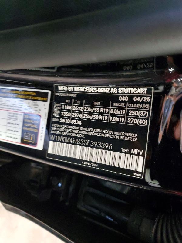 56499816 :رقم المزاد ، W1NKM4HB3SF393396 vin ، 2025 Mercedes-benz Glc مزاد بيع