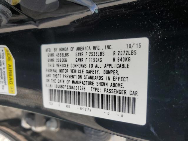Продажа на аукционе авто 2016 Acura Tlx, vin: 19UUB2F32GA001388, номер лота: 58099216