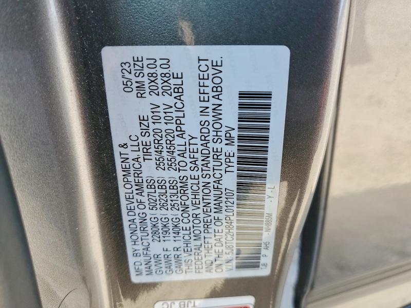 Aukcja sprzedaży 2023 Acura Rdx, vin: 5J8TC2H84PL012107, numer aukcji: 58909046