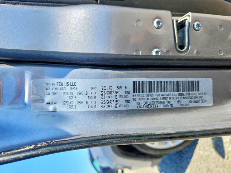2019 Jeep Cherokee მანქანა იყიდება აუქციონზე, vin: 1C4PJLCB2KD308048, აუქციონის ნომერი: 55209896