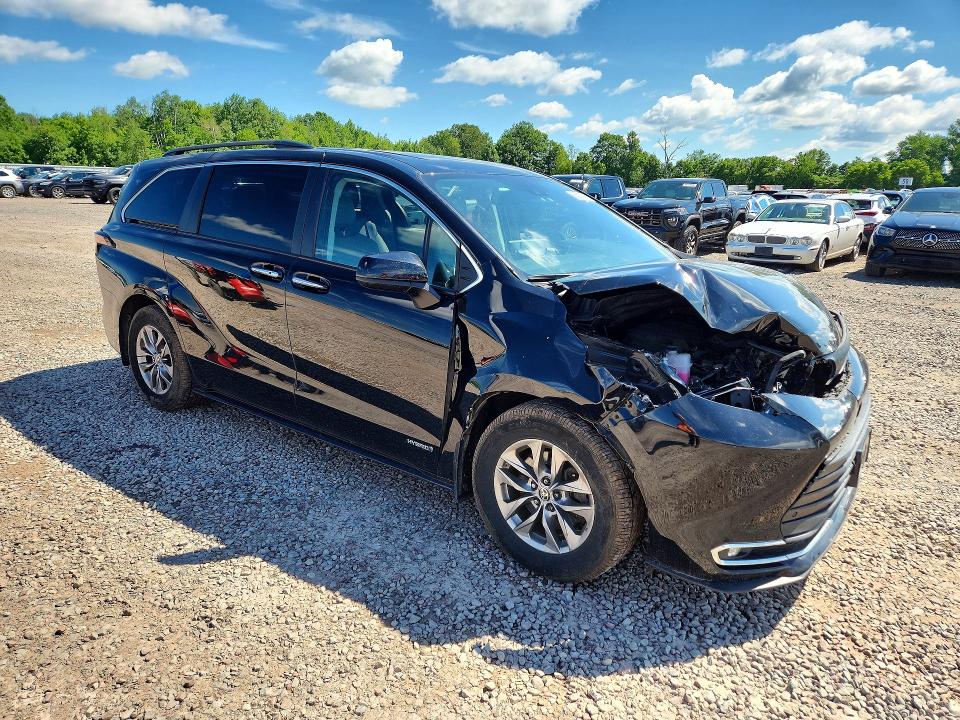 2021 Toyota Sienna მანქანა იყიდება აუქციონზე, vin: 5TDYSKFC5MS019849, აუქციონის ნომერი: 58587236