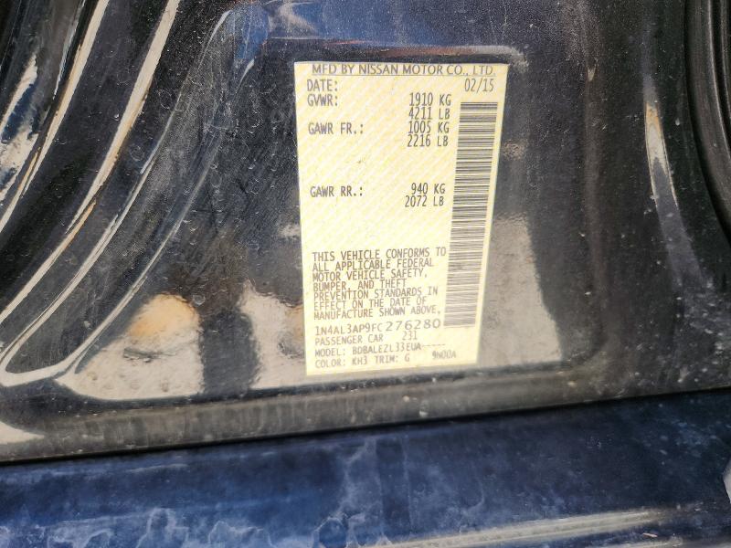 Aukcja sprzedaży 2015 Nissan Altima, vin: 1N4AL3AP9FC276280, numer aukcji: 56870166