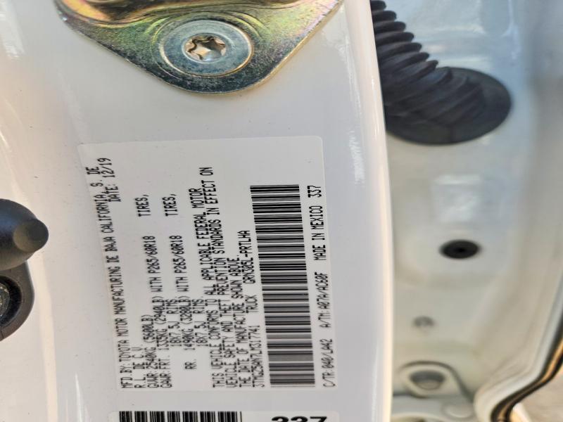 57366636 :رقم المزاد ، 3TMGZ5AN7LM317741 vin ، 2020 Toyota Tacoma مزاد بيع