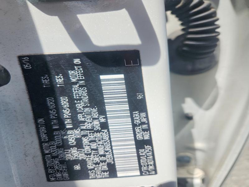 2016 Toyota 4runner მანქანა იყიდება აუქციონზე, vin: JTEBU5JR6G5348854, აუქციონის ნომერი: 55156226