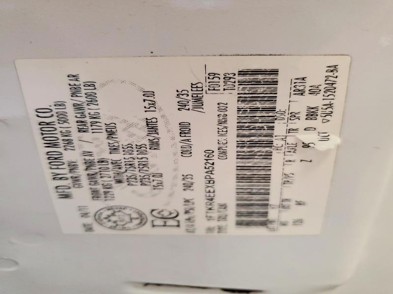 Продаж на аукціоні авто 2011 Ford Ranger, vin: 1FTKR4EEXBPA52160, номер лоту: 58619076