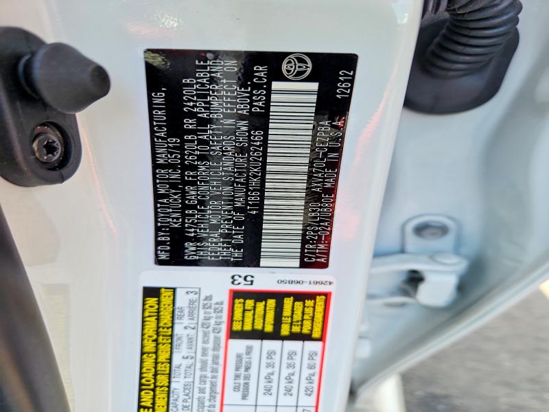 2019 Toyota Camry მანქანა იყიდება აუქციონზე, vin: 4T1B61HK2KU262466, აუქციონის ნომერი: 57529836