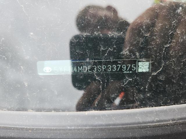 2025 Toyota Corolla მანქანა იყიდება აუქციონზე, vin: 5YFB4MDE3SP337975, აუქციონის ნომერი: 55272266