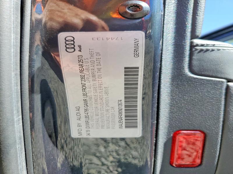 Продажа на аукционе авто 2019 Audi A4, vin: WAUENAF4XKN013574, номер лота: 56826846