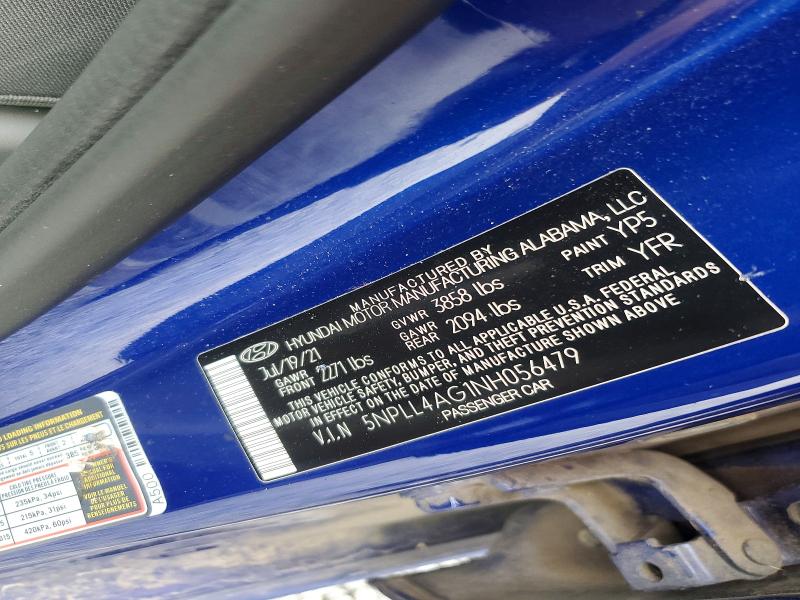 Продаж на аукціоні авто 2022 Hyundai Elantra, vin: 5NPLL4AG1NH056479, номер лоту: 56581436