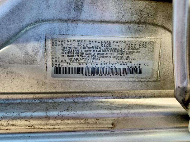 Aukcja sprzedaży 2014 Nissan Sentra, vin: 3N1AB7AP3EY322649, numer aukcji: 55704416