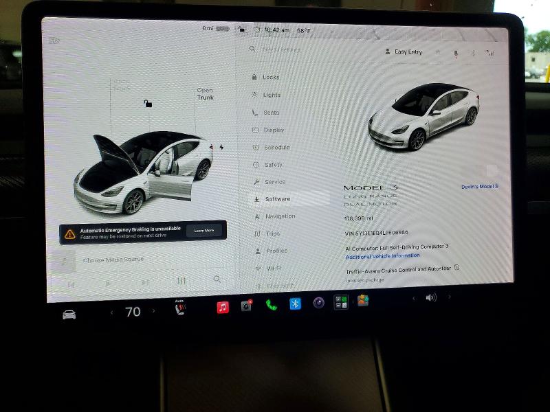 57496156 :رقم المزاد ، 5YJ3E1EB4LF606986 vin ، 2020 Tesla Model 3 مزاد بيع