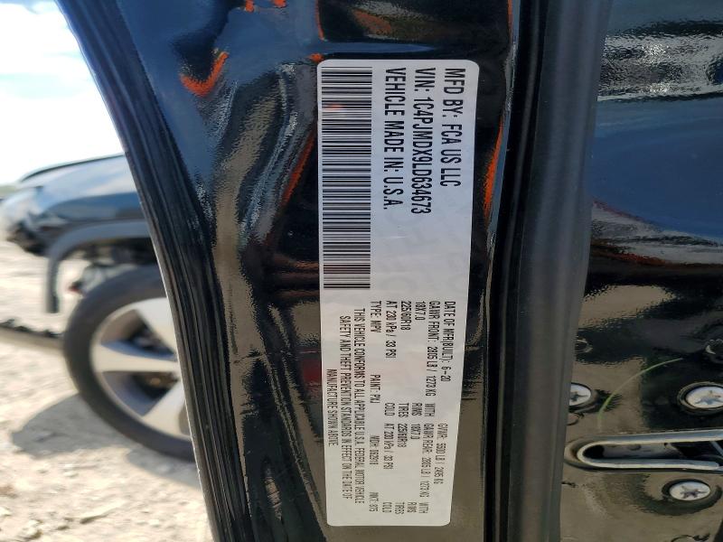 2020 Jeep Cherokee მანქანა იყიდება აუქციონზე, vin: 1C4PJMDX9LD634673, აუქციონის ნომერი: 58112616