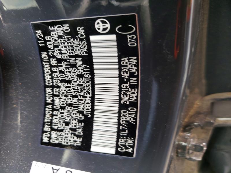 Aukcja sprzedaży 2025 Toyota Corolla Hybrid, vin: JTDBDMHE2S3018117, numer aukcji: 57669926