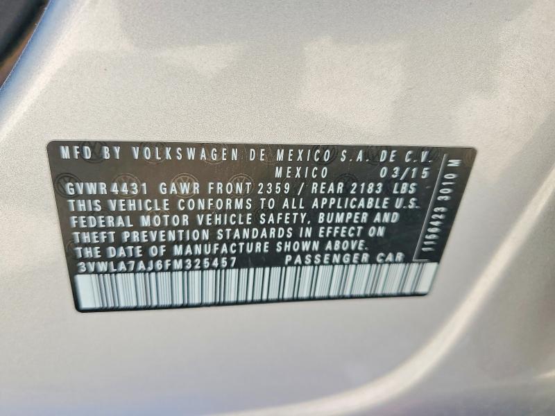 Продажа на аукционе авто 2015 Volkswagen Jetta, vin: 3VWLA7AJ6FM325457, номер лота: 56793506