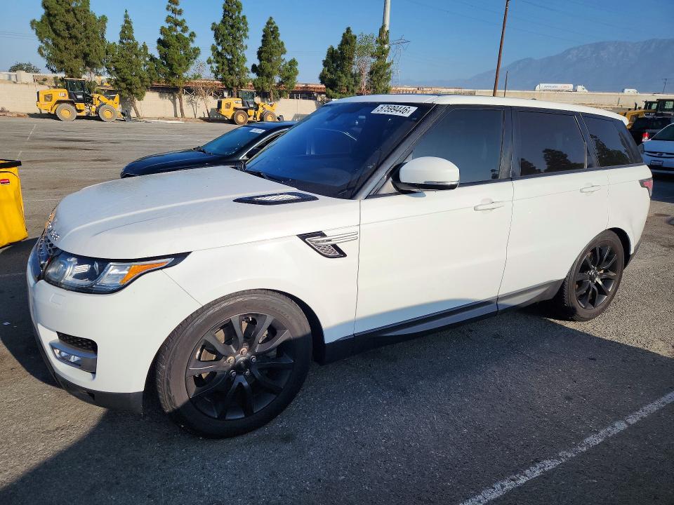 2016 Land Rover Range Rover Sport მანქანა იყიდება აუქციონზე, vin: SALWR2PF6GA592930, აუქციონის ნომერი: 57599446