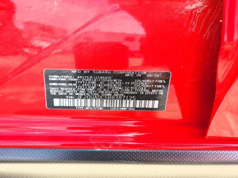Продажа на аукционе авто 2024 Subaru Crosstrek, vin: JF2GUADC5R8387125, номер лота: 57686576