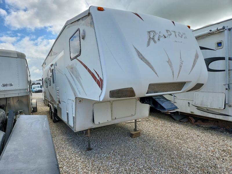 2008 Keystone Raptor Rp3 მანქანა იყიდება აუქციონზე, vin: 4YDF299288R800966, აუქციონის ნომერი: 55167506