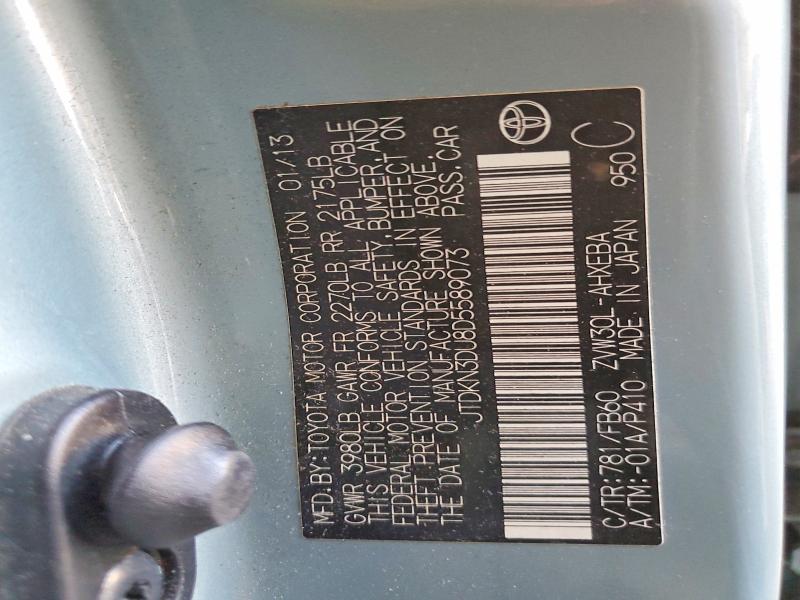 Продажа на аукционе авто 2013 Toyota Prius, vin: JTDKN3DU8D5589073, номер лота: 56662146