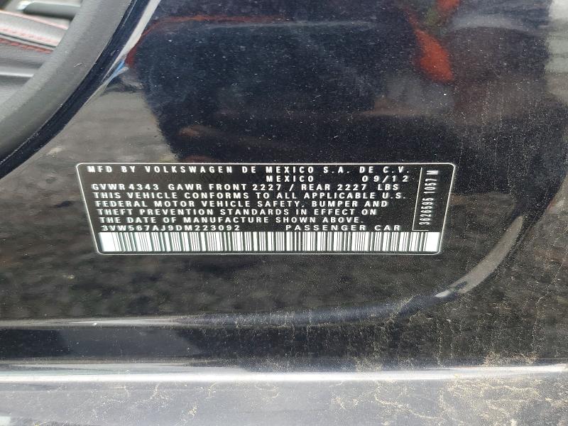 Продажа на аукционе авто 2013 Volkswagen Jetta, vin: 3VW567AJ9DM223092, номер лота: 56753826