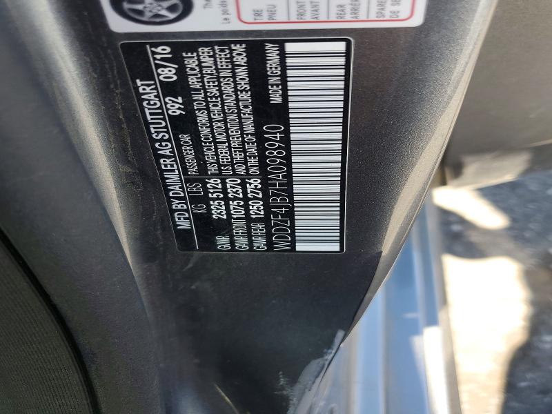 Aukcja sprzedaży 2017 Mercedes-benz E, vin: WDDZF4JB7HA098940, numer aukcji: 56839926