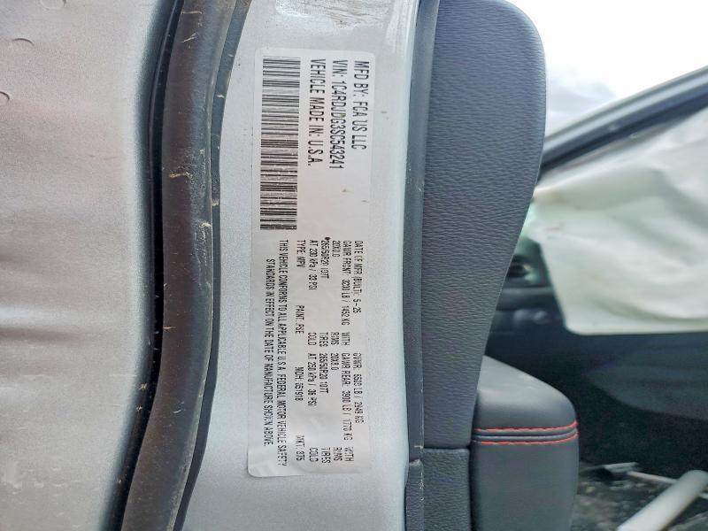 58459516 :رقم المزاد ، 1C4RDJDG3SC543241 vin ، 2025 Dodge Durango مزاد بيع